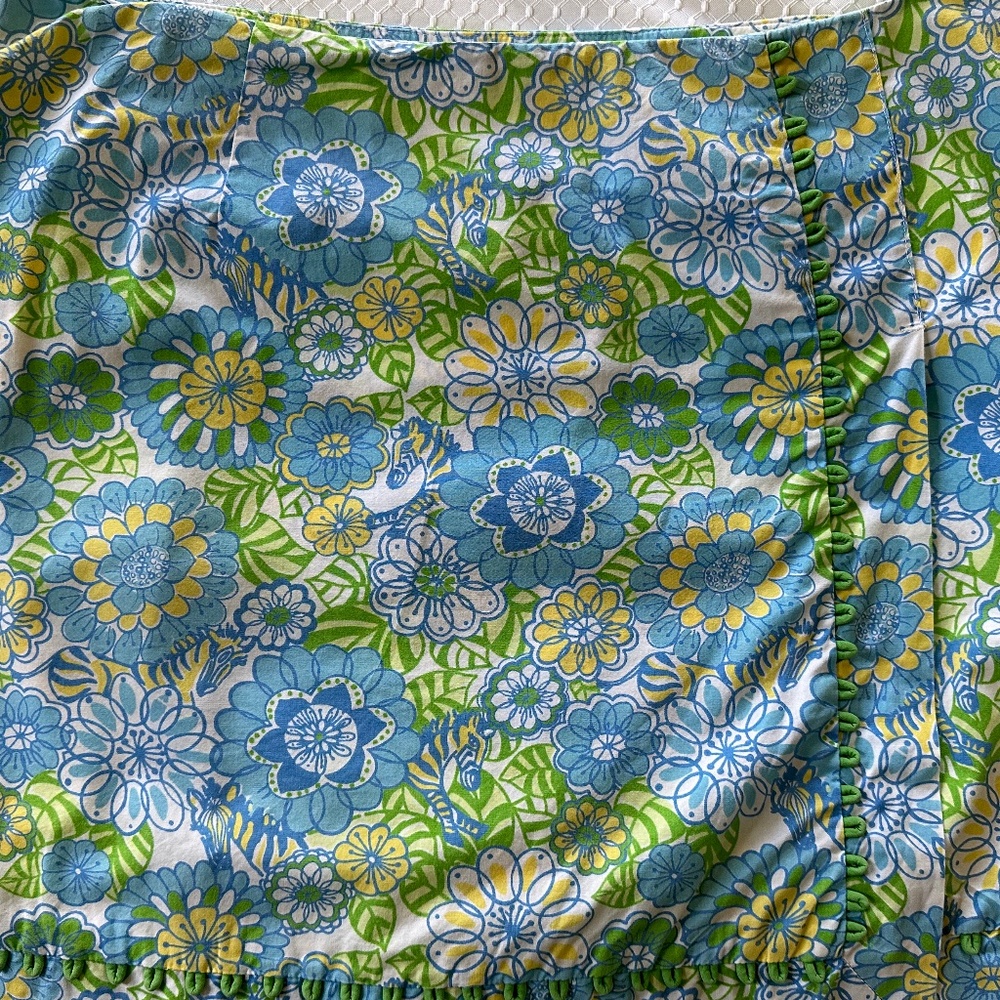 Vintage Lilly Pulitzer Floral Zebra Skort Size 8